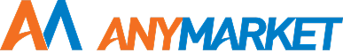 Logotipo da empresa AnyMarket, sistema que a integração da Maker funciona
