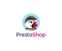 Logotipo da empresa PrestaShop, sistema que a integração da Maker funciona